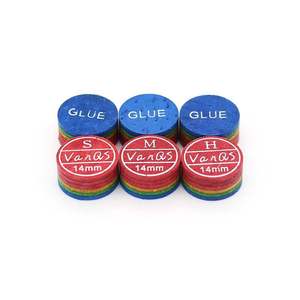 High Quality Billiard Cue Multi Layer Rainbow Tips 14mm Grade <strong>S</strong>/<strong>M</strong>/<strong>H</strong> for Sale
