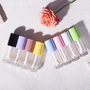2ml 6ml 8ml 10ml Empty Round Lip Gloss Tube Big <strong>Doe</strong> Foot Lipgloss square Lip Container Gloss Custom logo Cosmetics Lipstick - Product Image 1
