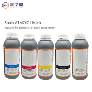 España ATMOIC UV tinta para código de barras QR impresora de inyección de tinta adecuada para Ricoh G5 G6 Konica S-eiko boquilla - Product Image 2