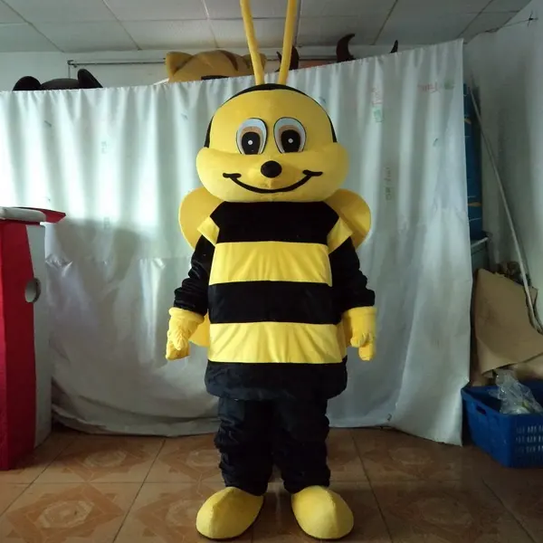 Fantasia de mascote de abelha amarela Hola/cabeça de mascote/mascote personalizada