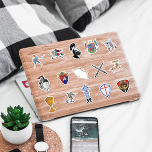 50 adet ortaçağ şövalye vintage orta yaş savaşçı sticker - Product Image 4