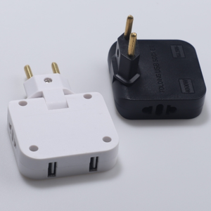Enchufe DE LA UE 180 grados giratorio 4 en 1 extensión Multi-Plug Mini adaptador de enchufes de salida con 2 convertidores USB - Product Image 5
