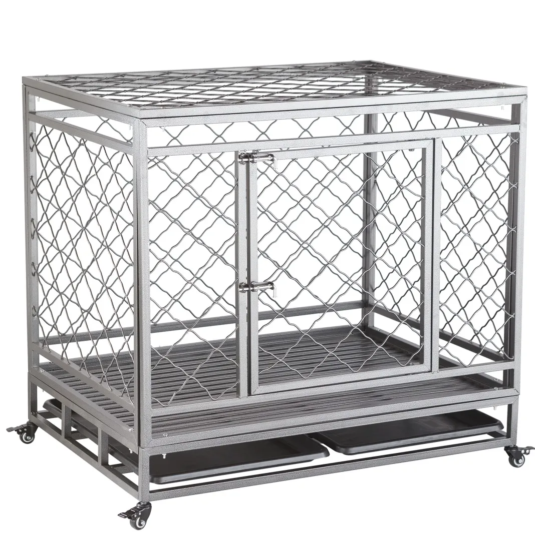 Cane auto cagedog gabbia hingestackable dog kennel cage