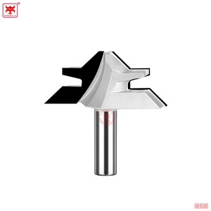 KANGMINGJIAN <strong>PCD</strong> End Mill Diamond 45 Degree Tenon <strong>Cutter</strong> Solid Joint <strong>Cutter</strong> 45 Degree Lock Miter Router Bit - Product Image 4