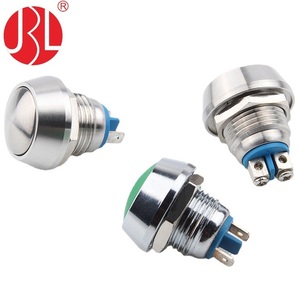 Anillo de luz eléctrica de metal resistente al agua personalizado, cabezal empotrado de resorte LED, interruptor de botón de parada de arranque momentáneo de 12mm - Product Image 3
