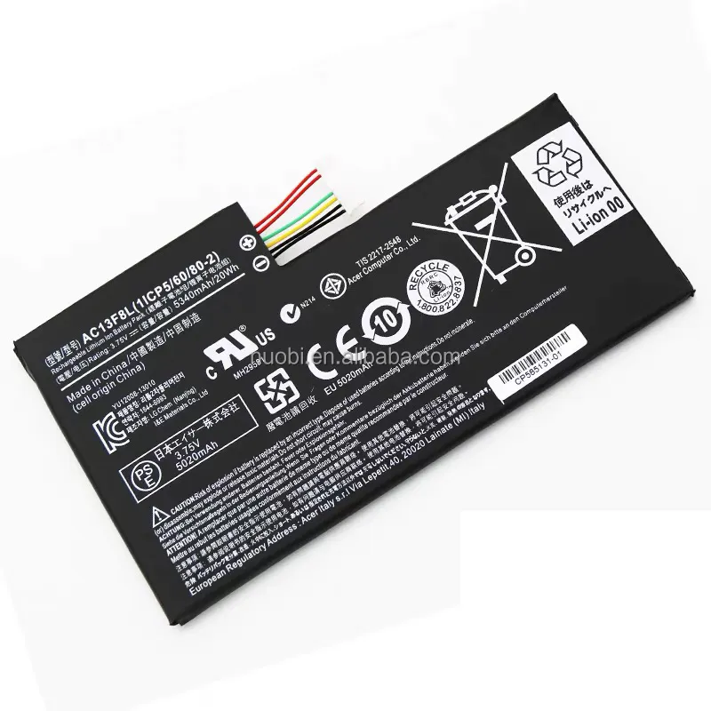 Fornecedores de bateria para laptop ac13f8l, fornecedores de bateria para asus A1-810 A1-811 W4-820 W4-82P 3.75v 20wh 5340mah