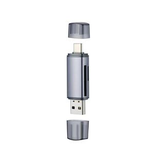 3-in-1 Aluminum Alloy USB C SD <strong>Card</strong> Reader Multi-Function External for Mobile Phone/<strong>Computer</strong>/<strong>Camera</strong> Compatible with TF/SD <strong>Cards</strong> - Product Image 5