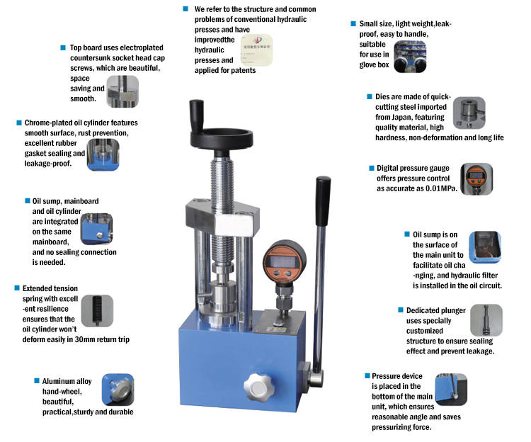 Desktop Laboratory Battery Cell Making Machine For Hydraulic Protective Press 0
