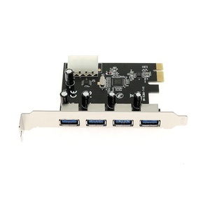 คอมพิวเตอร์ Pcie ถึง Usb3.0ไรเซอร์การ์ด Pci Express Pcie 1X1ถึง4 Usb 3.0ฮับแยกคูณ1x ถึง16x อะแดปเตอร์ - Product Image 1