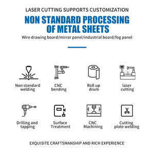 מותאם אישית גיליון מתכת שירות ייצור נירוסטה פלדה אלומיניום Sheetmetal מארז מעטפת מכסה מכסה תיבה - Product Image 5