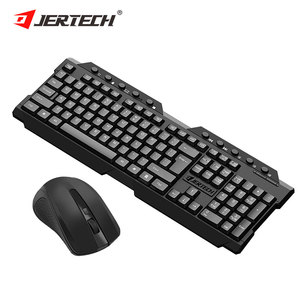 JERTECCH KM200 Full Size <strong>Keyboard</strong> <strong>Mouse</strong> Office Computer PC Laptop 2.4G Wireless <strong>Keyboard</strong> <strong>and</strong> <strong>Mouse</strong> Combo - Product Image 1