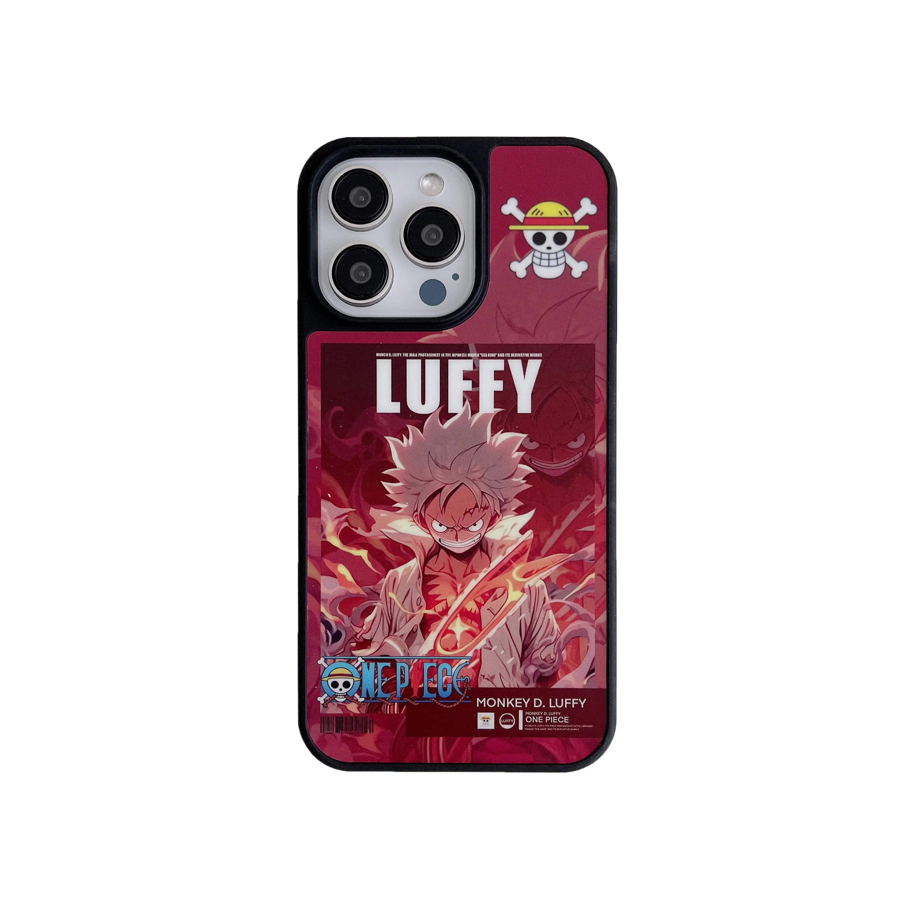 2024 Four Sides IMD Starke TPU Cool Blue Metall knopf Anime One Piece Ruffy Zoro Karton Handy hülle Für IPhone 15 Pro Max 13 Hülle