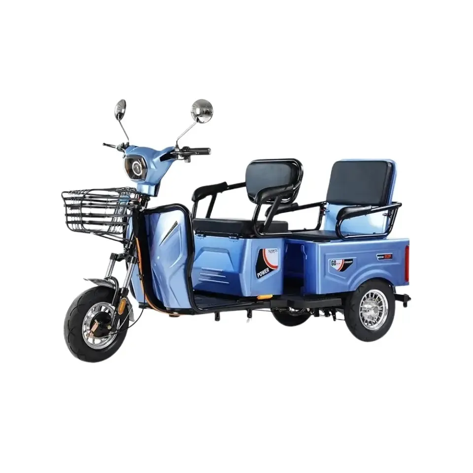 Triciclo eléctrico barato de alta calidad 48V motocicleta de tres ruedas asientos grandes vehículo