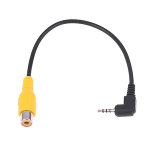 1 adet AV Video kablosu adaptörü 2.5mm AV Jack erkek tak RCA dişi adaptör kablo GPS ve arka kamera için dönüştürücü kablosu - Product Image 3