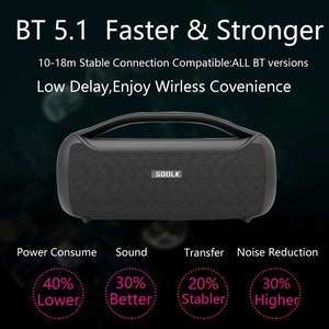 Sodlk T300plus Subwoofer Blue Tooth Speakers Sound Box Karaoke With Screen 120W <strong>Output</strong> Altavoces Wireless Speaker Soldk T300 - Product Image 5