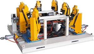 Ibc מיכל טנק אוטומטי tote מסגרת ריתוך מכונת ביניים בתפזורת מיכל