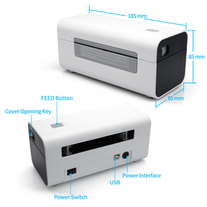 Fabrika fiyat taşınabilir masaüstü nakliye irsaliyesi yazıcı makinesi 4x 6 etiket rulosu termal Transfer barkod etiketi yazıcı - Product Image 5