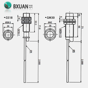 BXUAN Fast Delivery DC 10-30V Detection Distance 8mm AC 2-Wire <strong>Output</strong> NC Liquid <strong>Sensor</strong> <strong>Capacitive</strong> Proximity <strong>Sensor</strong>