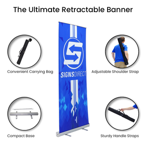 Ngoài trời Tùy Chỉnh kéo lên biểu ngữ 31.5 "x 79" Nhôm cuộn lên biểu ngữ đứng hiển thị kích thước 80*200cm - Product Image 4