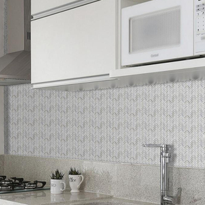 Óng ánh 4mm Độ dày crackled pha lê tàu điện ngầm sàn thủy tinh khảm cho hồ bơi gạch - Product Image 3