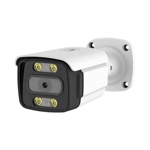 Cámara tipo bala IP CCTV PoE 2MP para exteriores, resistente a la intemperie, luz cálida, LED infrarrojos, vídeo en Color nocturno, tarjeta TF integrada - Product Image 1