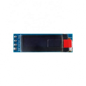 0.91 inç OLED ekran modülü 4Pin çözünürlük 128X3 2 LCD ekran IIC arayüzü 12832 mavi SSD1306 Arduino e-kağıt modülleri için