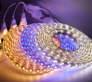 220V <strong>LED</strong> Strip 2835 120Leds/m with On/Off Switch Strip High Brightness Light Flexible <strong>LED</strong> <strong>Tape</strong> IP67 Waterproof <strong>LED</strong> Strip Light - Product Image 3