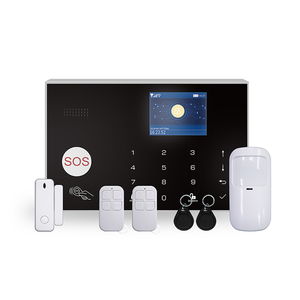 Pantalla LCD multilingüe inalámbrico Tuya Wifi 4G GSM sistema de alarma de seguridad inteligente para el hogar con Alexa Google Home 100 zonas inalámbricas - Product Image 1