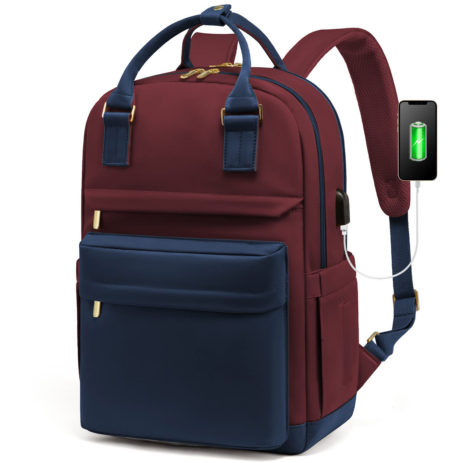 Azul oscuro Vino rojo-Actualización USB