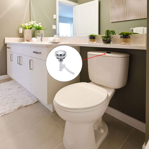 Großhandel 38mm Druckknopf Toilette <span class=keywords><strong>Single</strong></span> <span class=keywords><strong>Flush</strong></span> <span class=keywords><strong>Button</strong></span> System Mechanismus Spül ventil Toiletten tanks Badezimmer zubehör Knöpfe