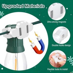 Clip de luz magnética de silicona navideña para C7/C9, cadena de iluminación navideña, accesorios decorativos festivos - Product Image 3
