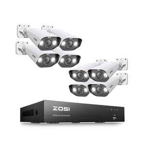 Cámara IP de 5MP para exteriores, sistema de alarma de Audio de seguimiento automático, impermeable IP66, NVR Poe, 8 canales, H.265, 4k, visión nocturna en Color, PTZ - Product Image 1