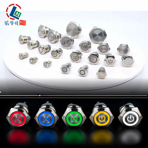 中国スイッチ8Mm/10Mm/12Mm/16Mm/19Mm/22Mm/25Mm/28Mm/30Mmオンオフボタン金属プッシュボタンコネクタ付きLEDプッシュボタンライト - Product Image 2