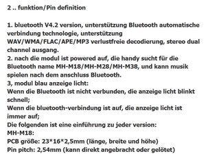 M18 fai da te Bluetooth audio ricevitore modulo 5.0 amplificatore di potenza scheda di modifica wireless - Product Image 6