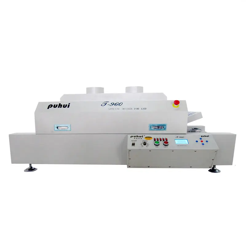 Puhui SMT Reflow Oven T960 T960e T960w PCB Infrared Ic Heater for 1.2m LED Board Strip Reflow Solder