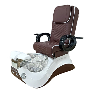 <span class=keywords><strong>2025</strong></span> moda tırnak salonu mobilyası lüks ayak Spa masaj pembe pedikür sandalyeler ile cam lavabo