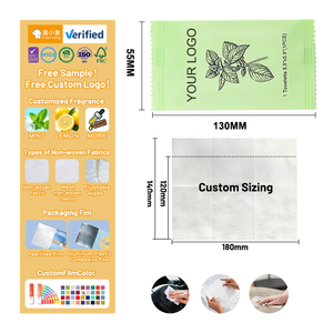 Oem Tùy Chỉnh Khăn Lau Thơm Gói Duy Nhất Cá nhân Bọc Hãng Hàng Không Sạch Ướt Mô Nhà Hàng Khách Sạn Đa Bề Mặt Khăn Lau Cho Tay - Product Image 1