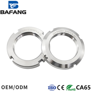 Có khía ngón tay cái 304 thép không gỉ Vòng Nut gb812 rãnh vòng Nut mang khóa chính xác Vòng NUT - Product Image 2