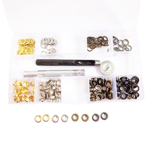 1/4英寸索环工具套件100套金属索环孔眼套件，带安装工具 - Product Image 3
