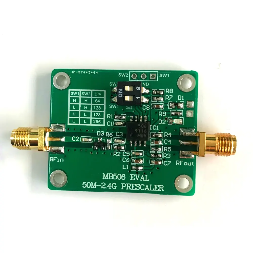 MB506 Módulo 50M-2.4GHz Prescaler 64 128 256 ALTA Frequency Divisor para 2.4G DBS CATV Board UHF transceptor Ham Radio