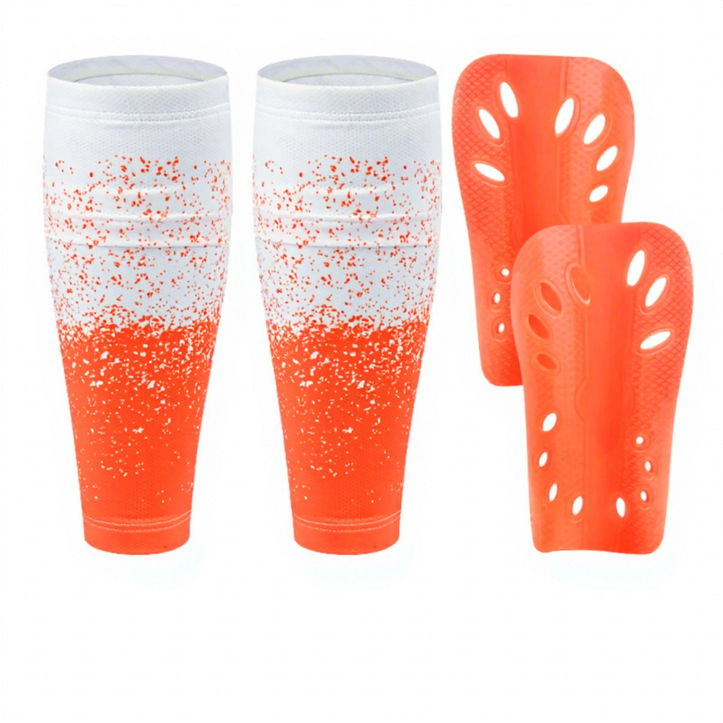 White orange-One set (calf cover+leg guard)