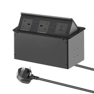 Enchufe emergente de montaje empotrado para oficina, multifunción, escritorio, 65W, toma de corriente USB, toma de corriente emergente neumática - Product Image 1