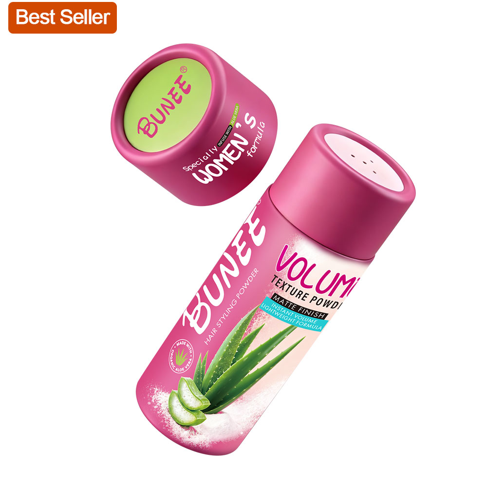 Polvo para peinar el cabello