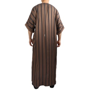 Erkekler için yeni moda müslüman uzun elbise arapça Thobe jumen Sudanese Kaftan kısa kollu nakış tasarım adam arap Thobe - Product Image 5
