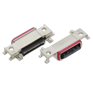 防水16针C型3.0 <span class=keywords><strong>USB</strong></span>母连接器7.7毫米SMT，用于Sam-sung数据传输充电插孔插座