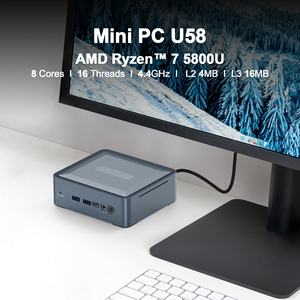 Custom Brand <strong>Computer</strong> 6C 12T Ascosk U58 Windows Mini PC <strong>AMD</strong> <strong>Processor</strong> Ryzen 7 5800U Pre Built Gaming MiniPC - Product Image 3