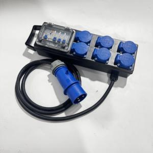 กล่องจ่ายไฟฟ้าเสียงแบบเฟสเดียว 32A พร้อมเต้ารับแบบ Schuko เยอรมัน 6x16A - Product Image 5