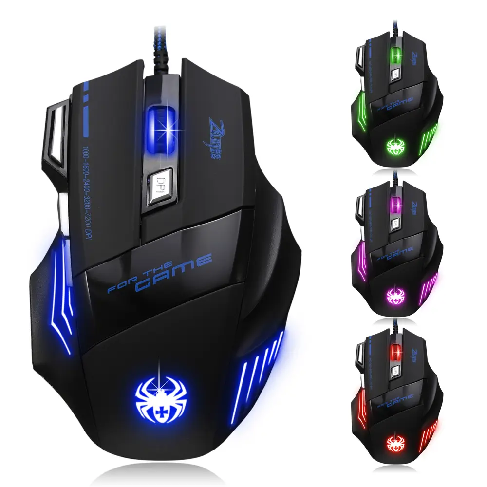 Gaming-Maus 7200DPI kabel gebundene foto elektrische Maus LED Optische USB-Computermaus Ergonomie Gamer Mäuse X8 für Laptop-PC-Spiel