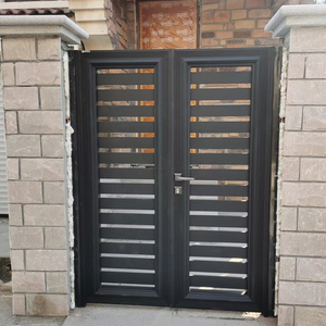 Trung quốc sản xuất tùy chỉnh tự động có thể thu vào nhôm vườn cổng trượt ngoài trời mở phong cách - Product Image 6