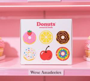 Tùy Chỉnh In Logo Cấp Thực Phẩm Có Thể Gập Lại Bánh Tráng Miệng Pastry Togo Takeaway Cookie Bánh Giấy Hộp Donut Waffle Bao Bì Hộp - Product Image 3